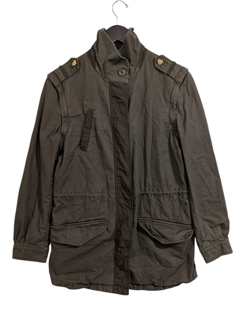 Scotch & Soda Amsterdams Blauw Olive Green Cotton Field Utility Jacket M